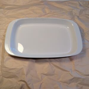 Vintage CorningWare MW-11 Microwave Browning Grill Tray Platter 12x7 White USA